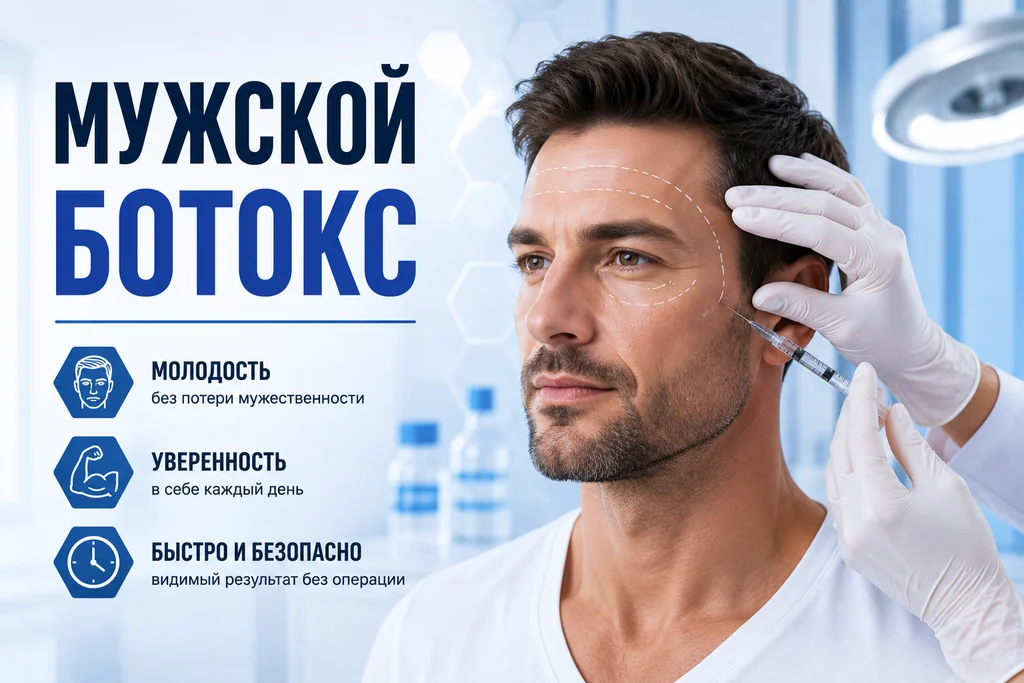Ботокс для мужчин: полный гайд от теории к практике