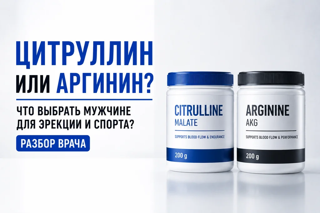 Цитрулин и аргинин: научный взгляд на эрекцию и тренировки