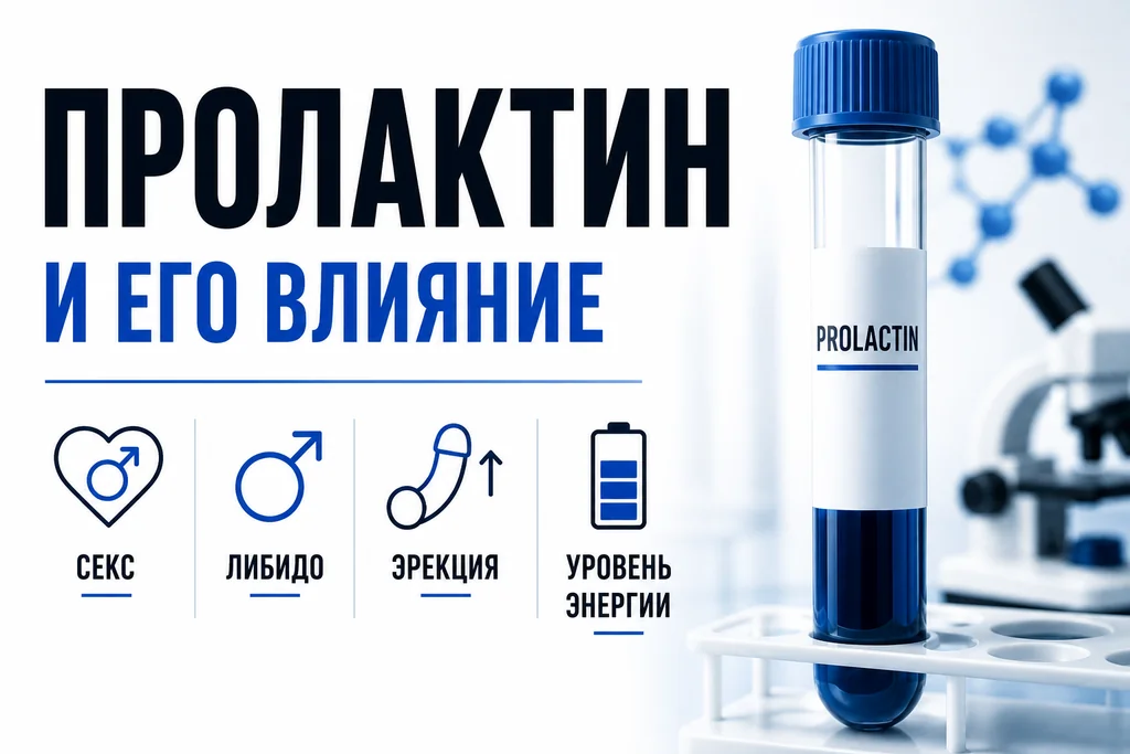 Пролактин и мужское здоровье: влияние на эрекцию и либидо