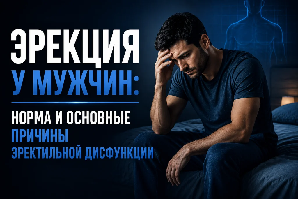 Проблемы с эрекцией: причины и механизм возникновения