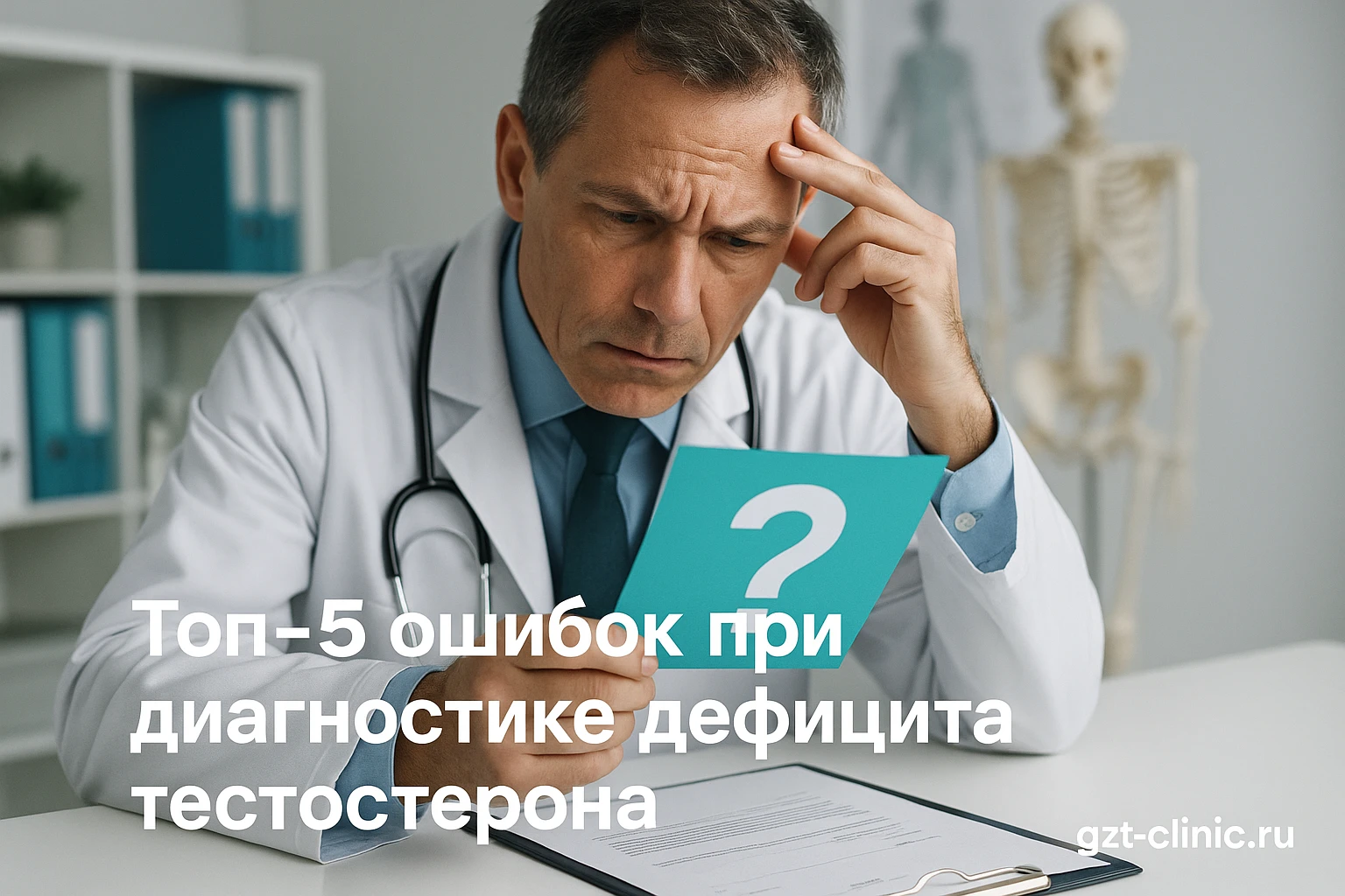 Топ-5 ошибок при диагностике дефицита тестостерона