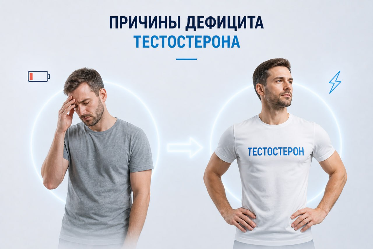 Причины дефицита тестостерона