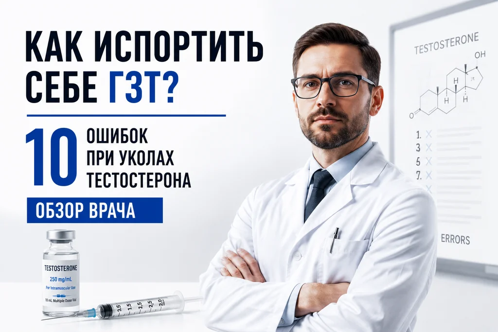 Гормонозаместительная терапия у мужчин: 10 главных ошибок, которые убивают результат